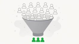 Illustration of a sales funnel filtering many leads into a few qualified prospects—visual representation of lead qualification criteria in B2B sales.
