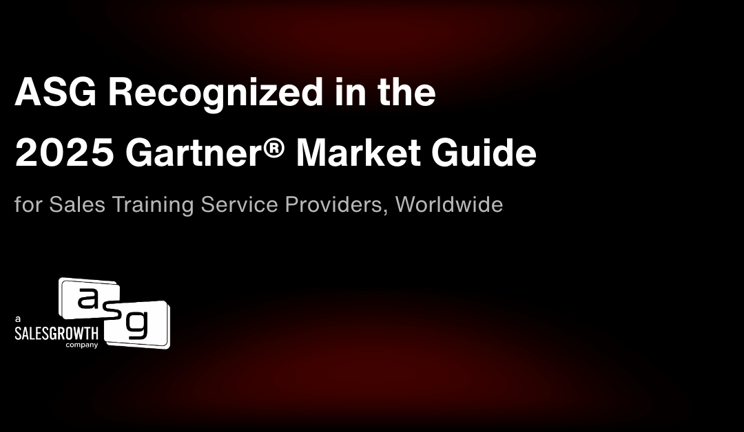 A Sales Growth Company Named Representative Vendor in the 2025 Gartner® Market Guide for Sales Training Service Providers, Worldwide