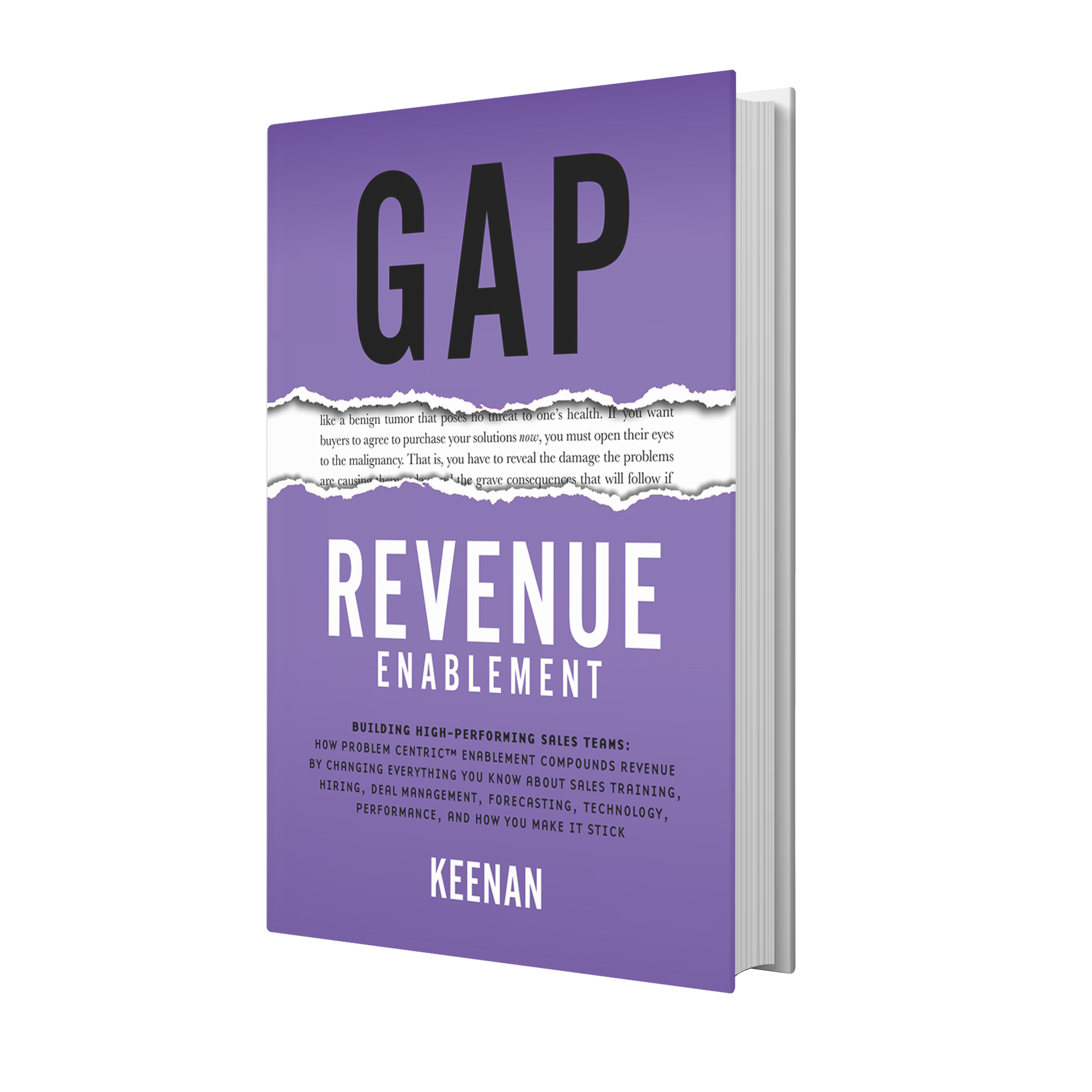 Gap Revenue Enablement book cover by Keenan