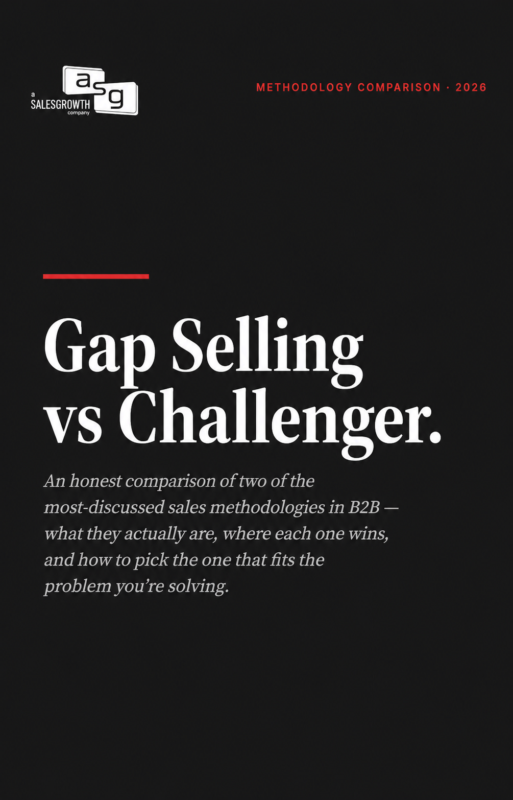 Gap Selling V Challlenger - Methodology Comparison
