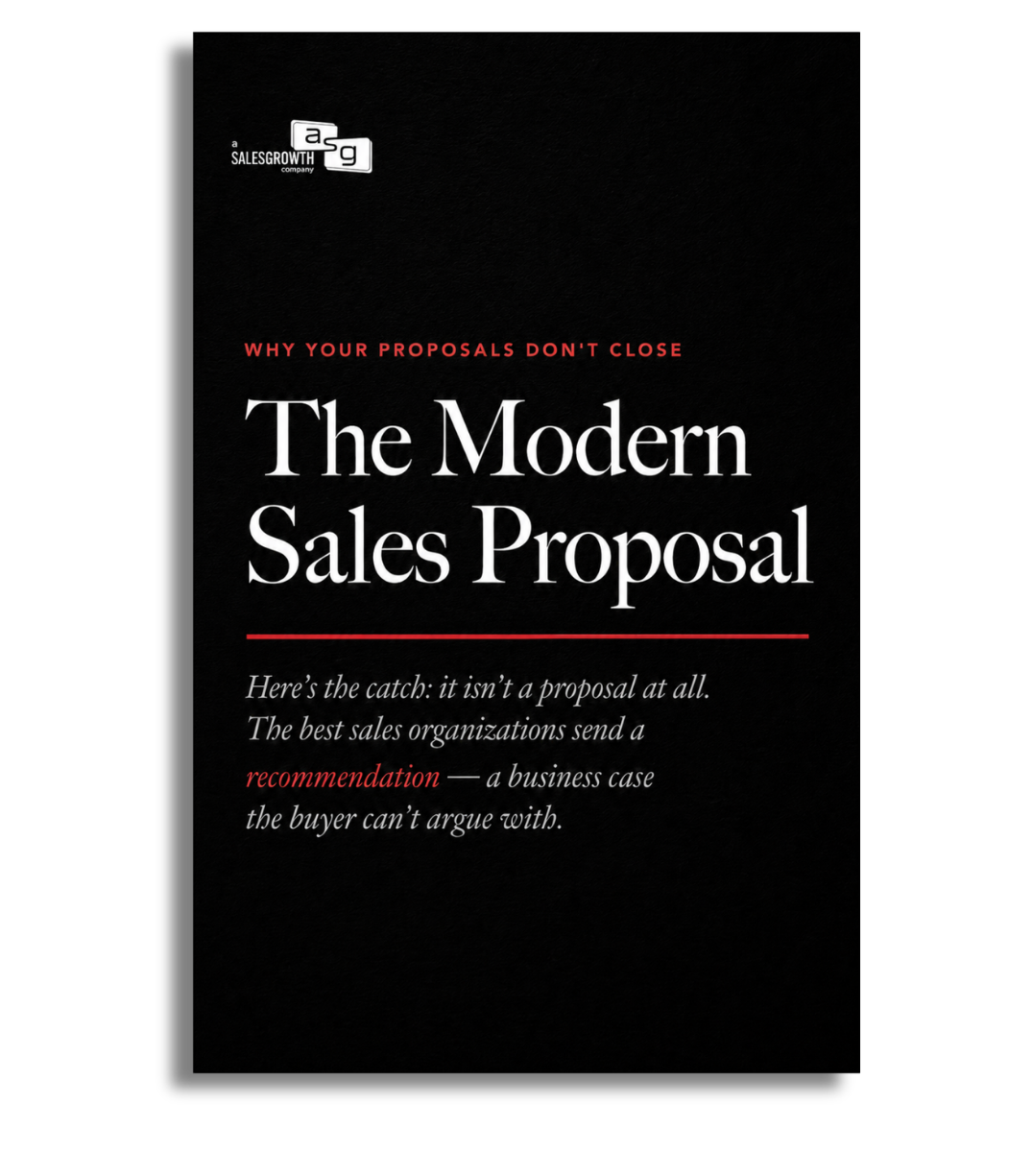 The Modern Sales Proposal from A Sales Growth Company — an annotated guide to writing B2B recommendations that close on the cost of inaction, not vendor comparison