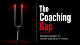 Black tuning fork representing the coaching gap and why sales managers receive less coaching and development than the reps they lead.