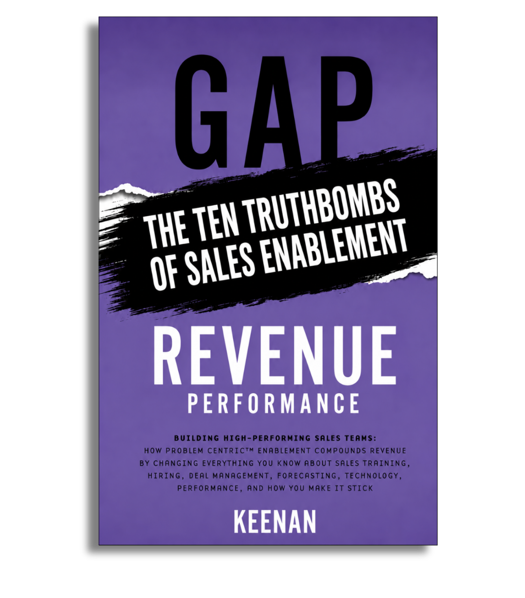 Gap Revenue Performance chapter cover for The Ten Truthbombs of Sales Enablement by Keenan.